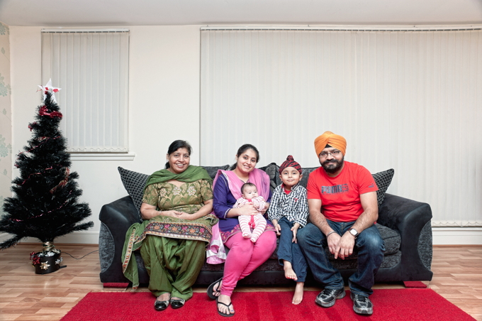 "Sikh family" – Edinburgh, 2012 – The Neighbours