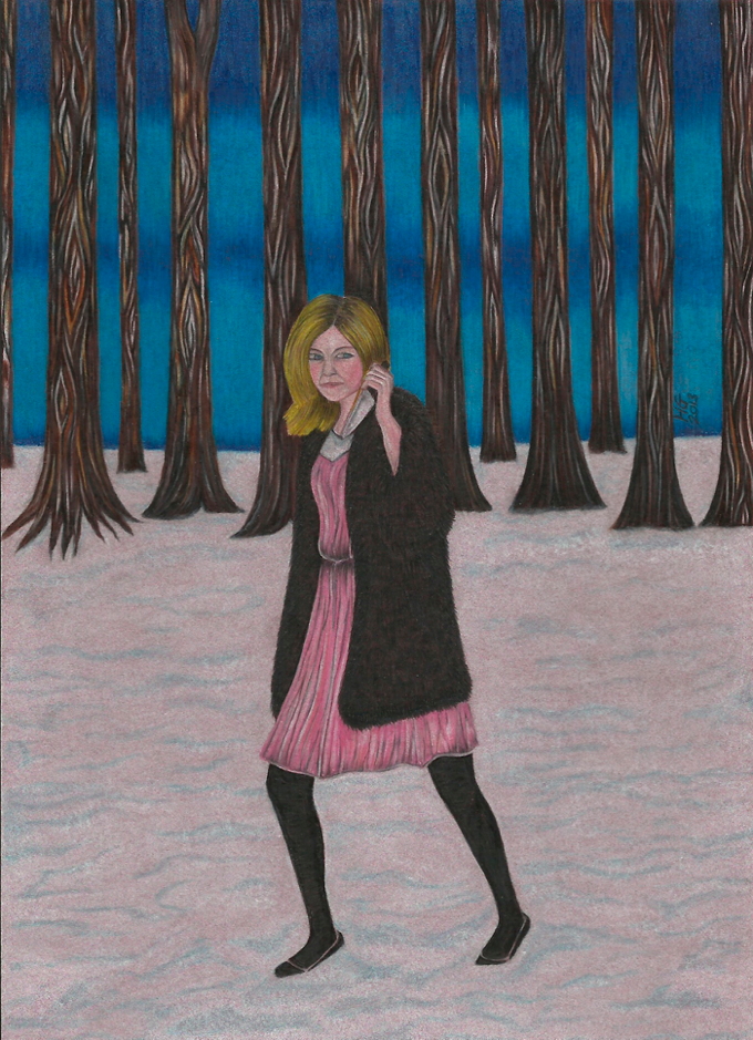 Anna Sky in the night by Hazel Gore