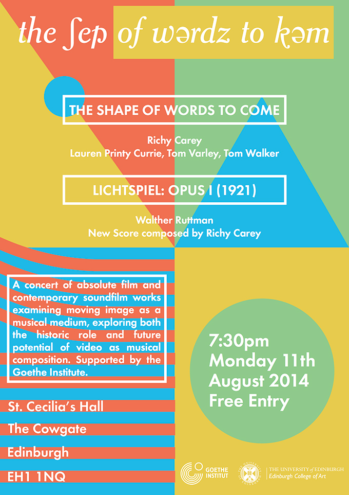 Shape of Words to Come Poster