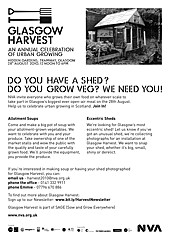 Glasgow Harvest Allotment Poster